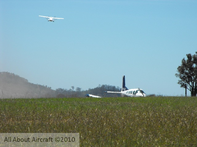 Skyvan on climbout
