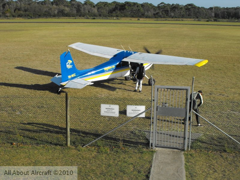 At Moruya - Loading up with Skydivers