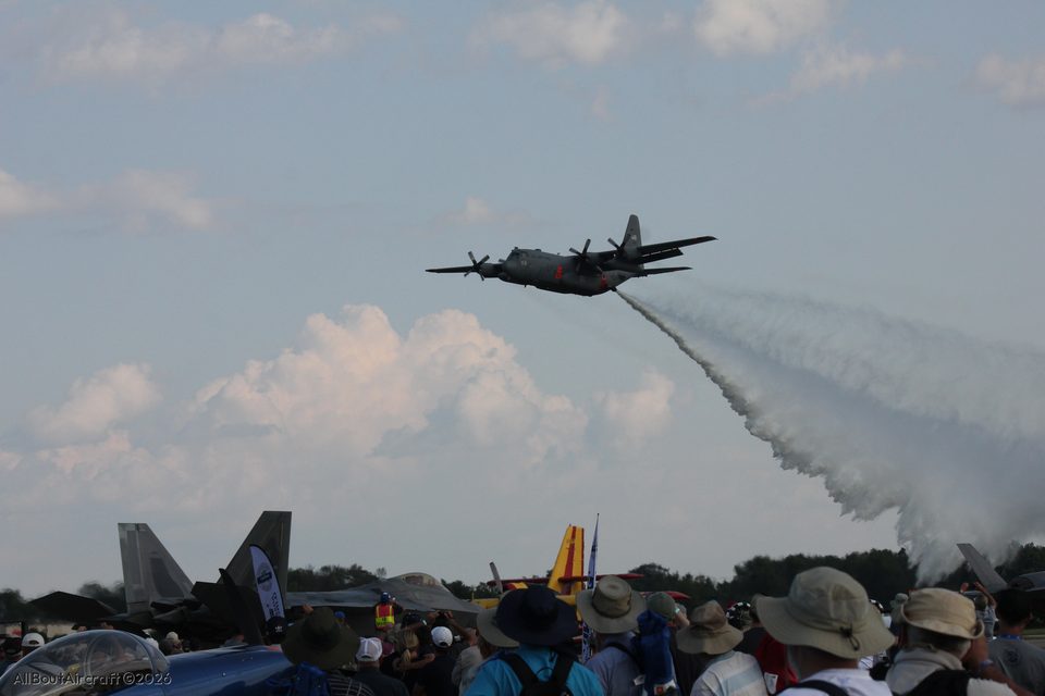 C-130 Hercules water drop
