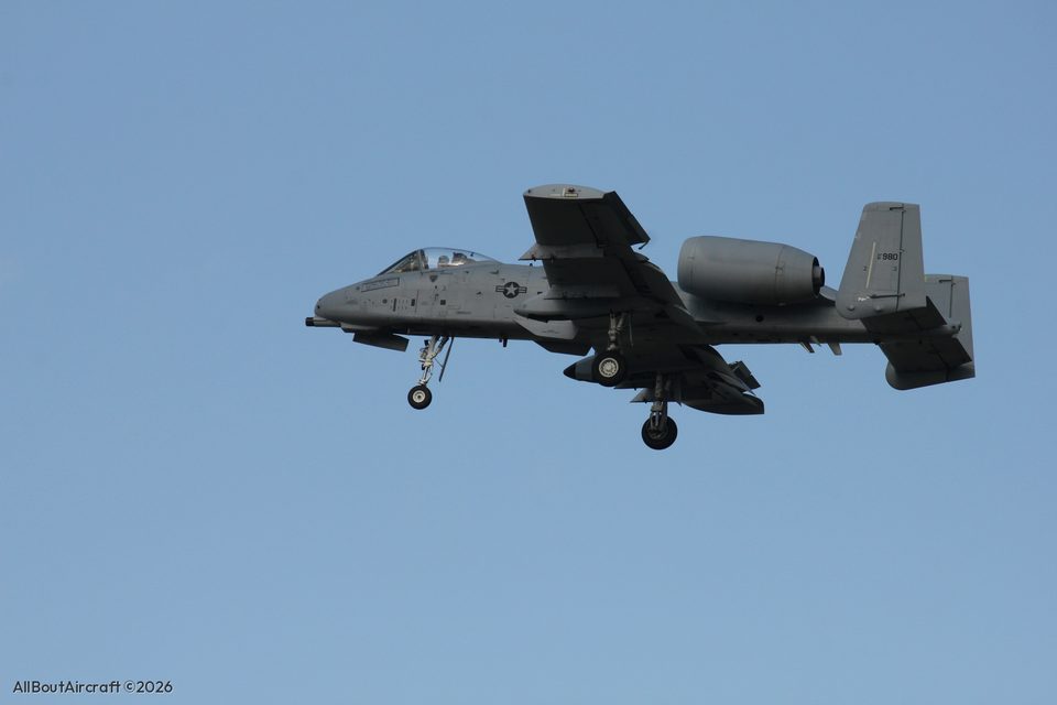 A-10C Thunderbolt II on approach